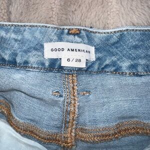 Good American Sky Blue Boot Cut Jeans